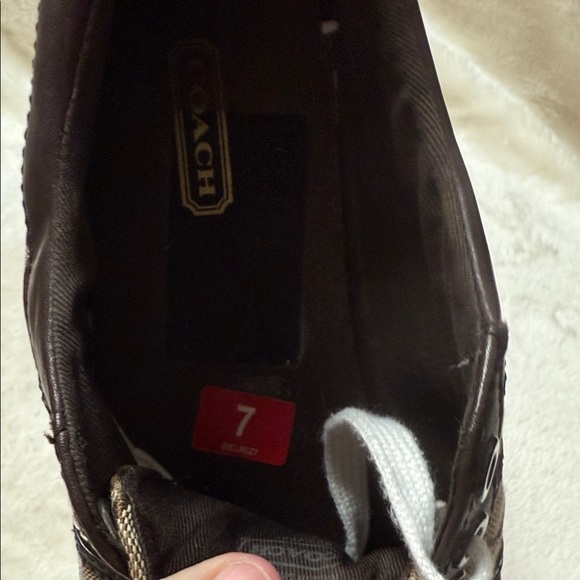 Coach Dark Brown and Tan Casual Sneakers - Picture 11 of 11